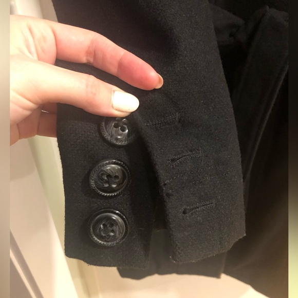 I. SPIEWAK & SONS Wool adjustable belted peacoat. In black. Size M. EUC! - Picture 10 of 16